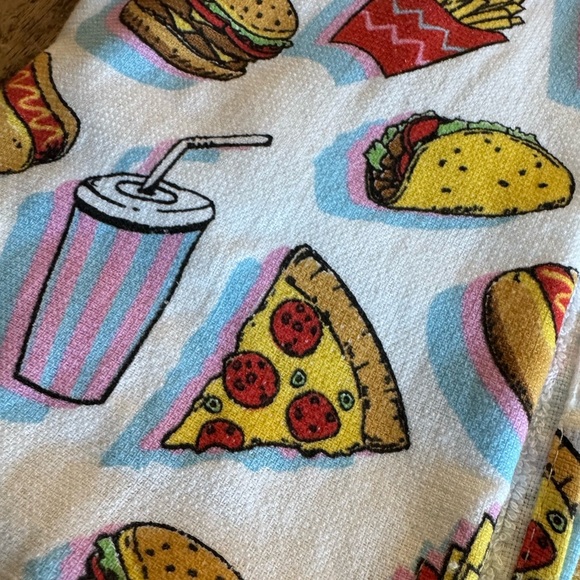 Food-Themed Kitchen3Towel Set &FOOD FUNNIES 36 card jokes4 the whole family🍔🍕🌭🍟🥤 - Picture 9 of 9